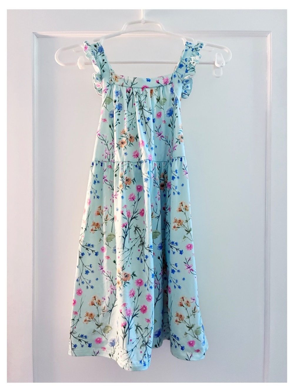 Mila & Rose Wild Woods Ruffle Cross Back Dress Size 7-8